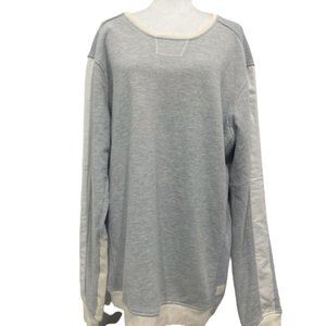 Scotch & Soda Grey & Cream Trim Long Sweatshirt Size XXL